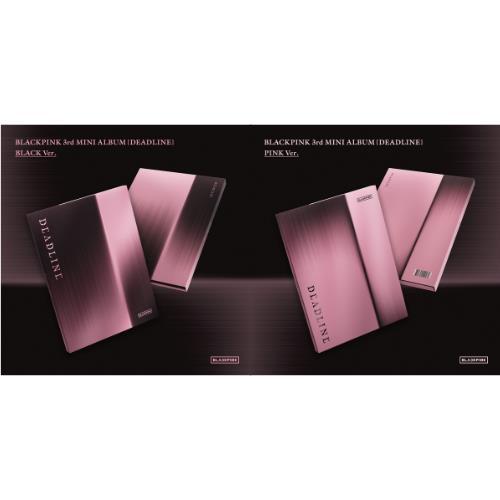 BLACKPINK DEADLINE — dwie wersje obok siebie: BLACK i PINK, różowo-czarne opakowania z cieniowaniem i napisem DEADLINE